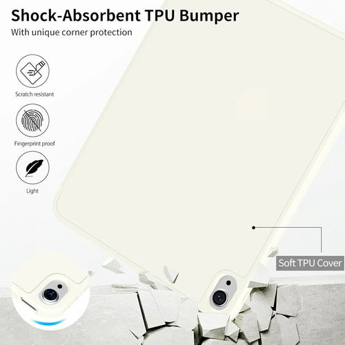 Funda Para iPad (a16) 11th Gen 2025 Y iPad 10th Blanco