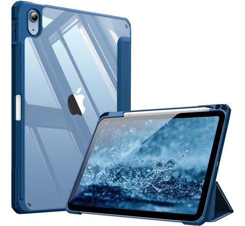 Funda Híbrida Delgada Para iPad Azul Marino