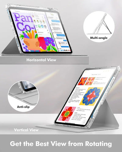 Funda Giratoria Para iPad Air 11' Plateado
