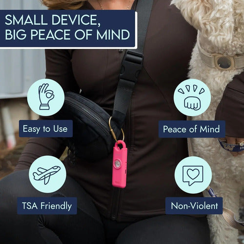 Alarma Personal De Seguridad She's Birdie - Recargable Rosa