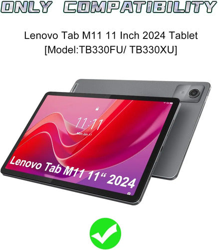 Funda Con Teclado Para Lenovo Tab M11 / K11 Lte 11 Pulgadas Rojo