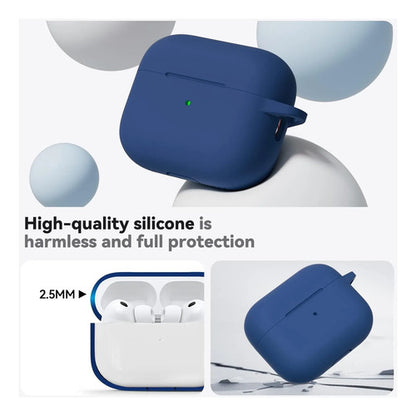 Funda De Silicona Para AirPods Pro 3 Con Kit Limpieza Azul Marino