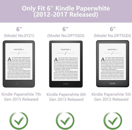 Funda Morock Para Kindle Paperwhite Lila