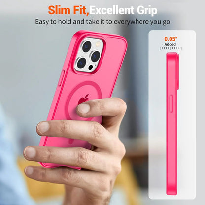 Funda Magnética Supfine Para iPhone 14 Pro Rosa Lisa