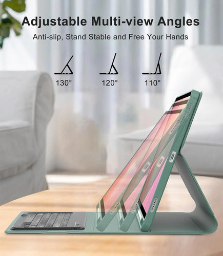 Funda Con Teclado Para Samsung Galaxy Tab S11 Ultra Verde