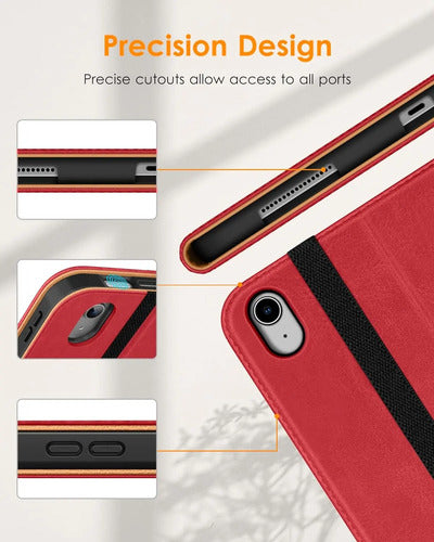 Funda Para iPad 11th Gen 11  2025 Y 10th Gen 10.9 Rojo