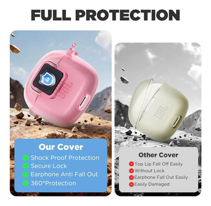 Funda Case Para Jbl Tune Flex Con Kit De Limpieza Rosa