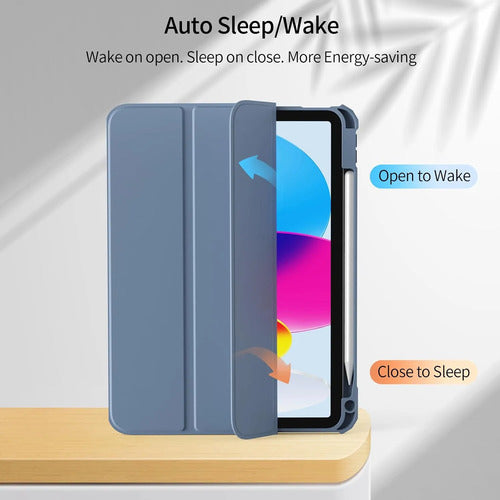 Funda Para iPad (a16) De 2022 Y 2025 11' Y 10.9' Azul Jean