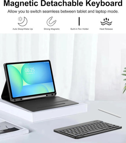 Funda Con Teclado Para Samsung Galaxy Tab S10 Lite/s10 Fe... Negro
