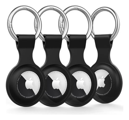 Llavero De Silicona Para Airtag Negro