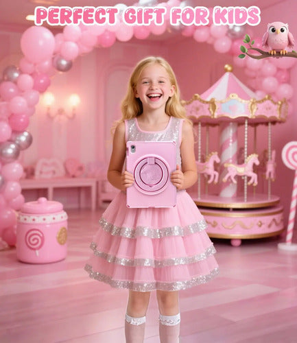 Funda Para iPad 10th/11th Gen Con Protector De Pantalla Rosa