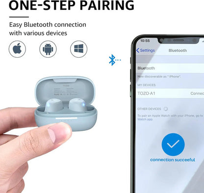 Audífonos Inalámbricos Tozo A1 Bluetooth Azul