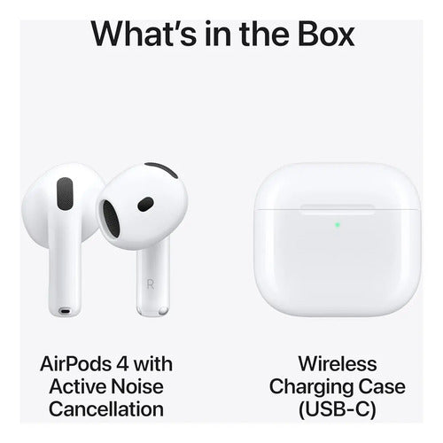 Apple AirPods 4 Auriculares Bluetooth Cancelación De Ruido Blanco