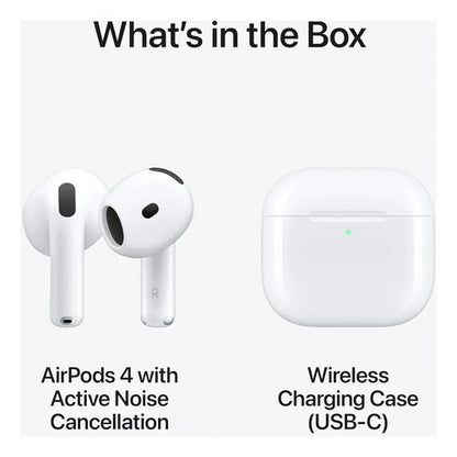 Apple AirPods 4 Auriculares Bluetooth Cancelación De Ruido Blanco