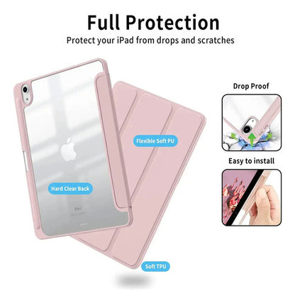 Funda Para iPad (a16) De 2022 Y 2025 11' Y 10.9' Rosa Claro