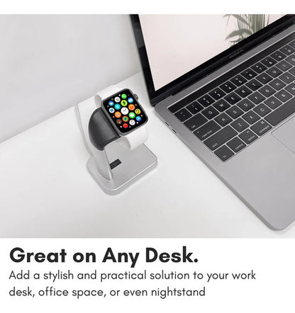 Soporte Cargado Para Apple Watch Series Ultra/9/8/7/6/5/4... Plata