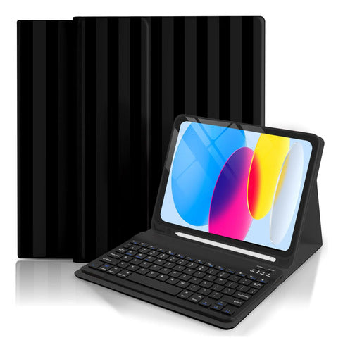Funda Con Teclado Para iPad 11 Gen Y A16 Negro