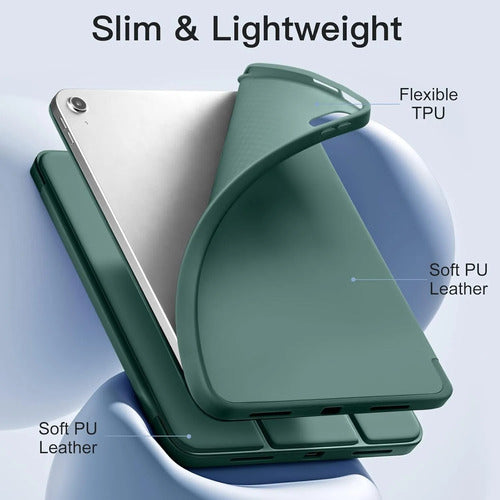 Funda Akkerds Para iPad A16 De 11a Gen Y iPad 10.9  2022 Verde Oscuro