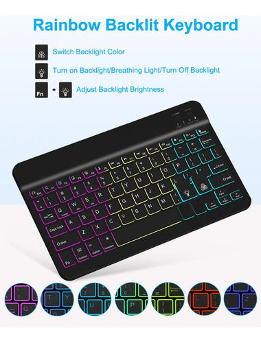 Funda Con Teclado Para iPad Air Negro