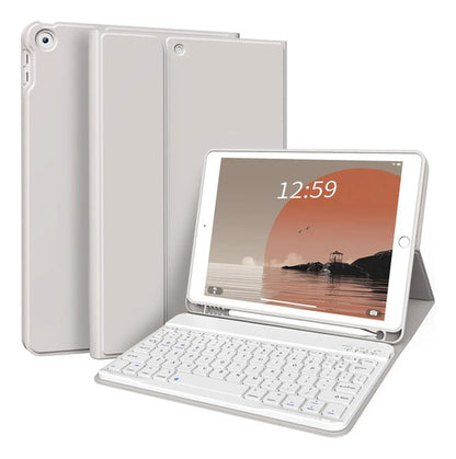 Funda Con Teclado Para iPad 9th/8th/7th Gen 10.2 Gris