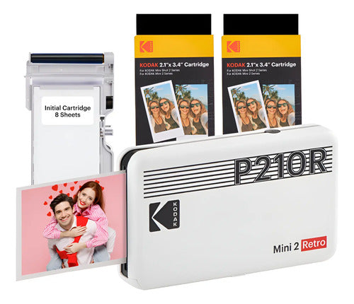 Impresora Fotográfica Kodak Mini 2 Retro Portátil Color