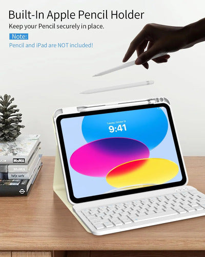Funda Con Teclado Para iPad A16 D-flowers