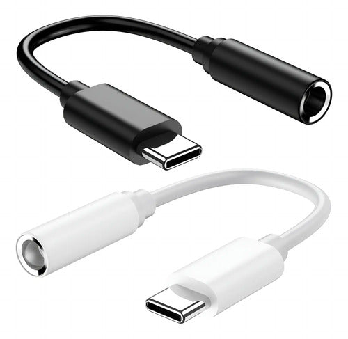 Adaptador Microfono Usb C A 3.5mm P/ iPhone Y Samsung Galaxy Negro