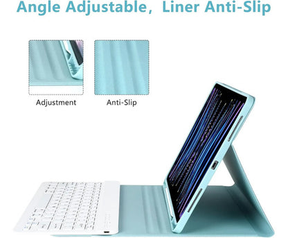 Funda Con Teclado Para iPad Pro M3 11  Azul