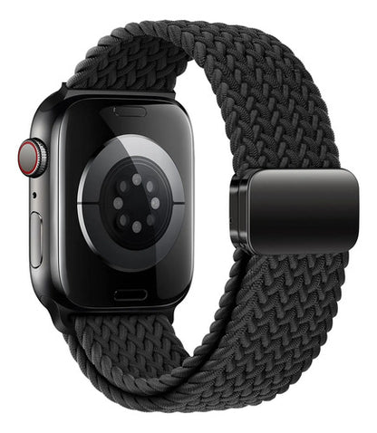 Banda Elástica Trenzada Para Apple Watch Negro
