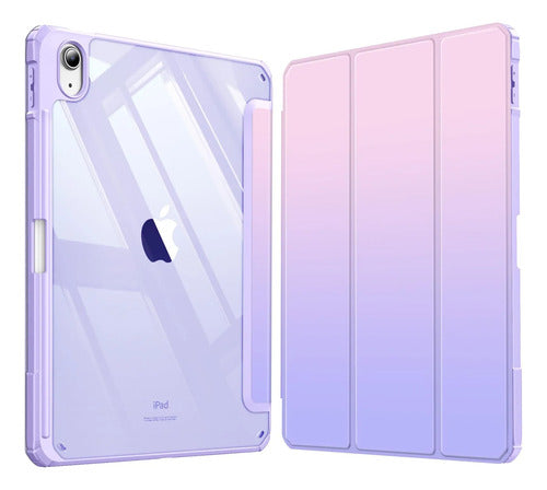 Funda Híbrida Delgada Para iPad Violeta Oscuro