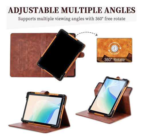 Funda De Cuero Pu Para Tablet Chuwi HiPad Xpro 10.51'' Marrón