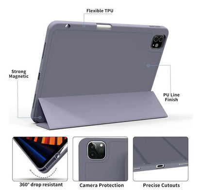 Funda Para iPad Pro 11'' Con Soporte Para Lápiz Violeta