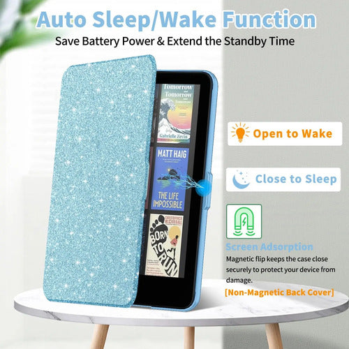 Funda Para Kindle Paperwhite 12th Gen & Kindle Colorsoft Azul
