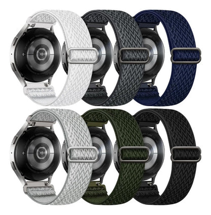 Correas Elásticas Para Samsung Galaxy Watch 7 6 5 4 Azul Marino 2 Cm