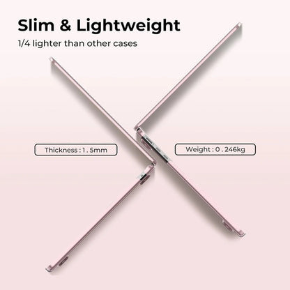 Carcasa Funda Transparente Para Macbook Air 13.6' Rosa