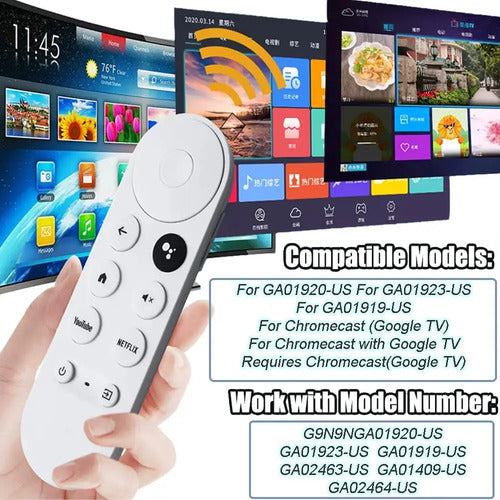 Reemplazo De Control Remoto Para Google Tv Chromecast 4k