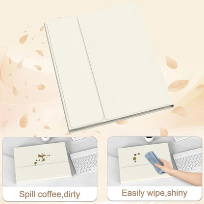Funda Con Teclado Para iPad Air Crema
