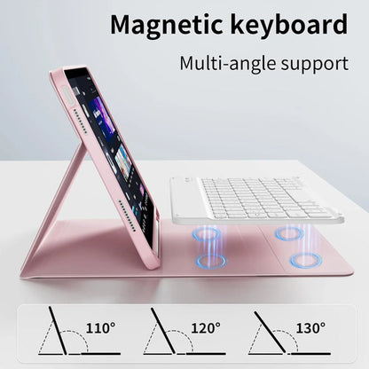 Funda Con Teclado Para iPad (a16) 11th/10th Gen (11/10.9) Rosa