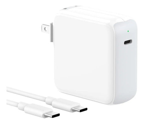 Cargador Para Macbook Air/pro 13 14 15 Blanco