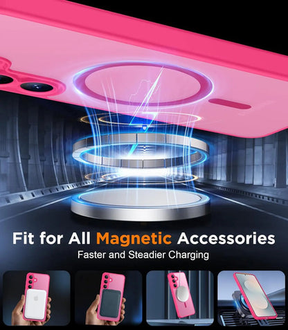 Funda Magnética Para Samsung Galaxy S25 Fe Rosa