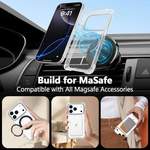 Funda Para iPhone 17 Pro Con Correa Ajustable Gris