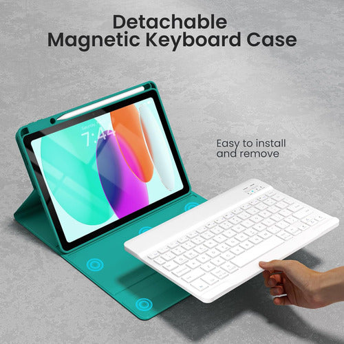 Funda Con Teclado Para iPad A16