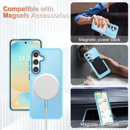 Funda Magnética Mate Para Samsung Galaxy S24 Fe 6.7in Azul Claro