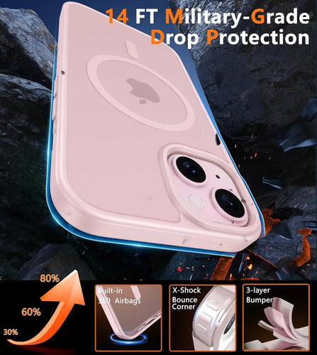 Funda Para iPhone 15 Rosa Claro