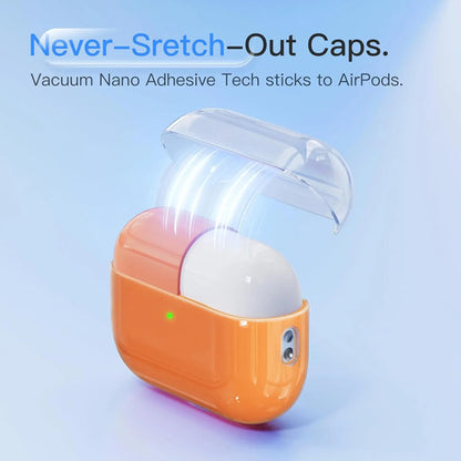 Funda Protectora De Silicona Para AirPods Pro 3 Naranja