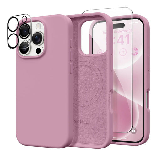 Funda Magnética Para iPhone 16 Pro Max Violeta Oscuro