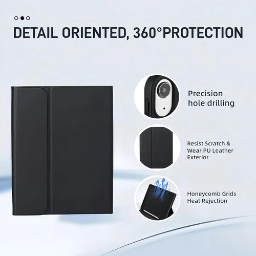 Funda Con Teclado Para Samsung Galaxy Tab S10 Lite & S10 Negro