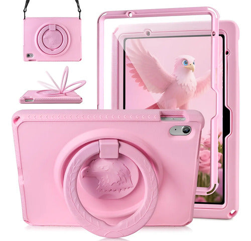 Funda Para iPad 10th/11th Gen Con Protector De Pantalla Rosa