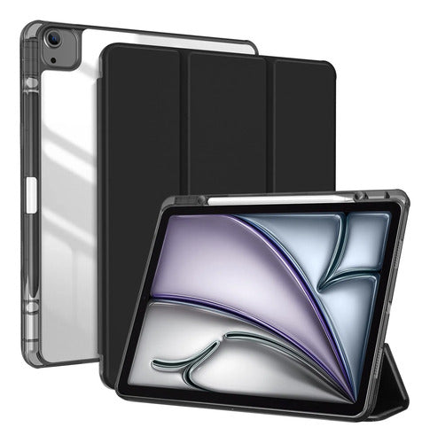 Funda Para iPad Air Con Soporte Para Lápiz Negro