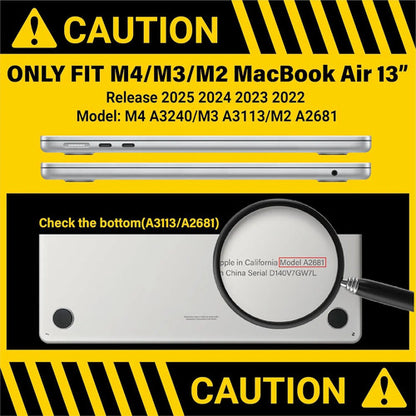 Funda Ibenzer Para Macbook Air 13  2022-2025, Transparente Transparente